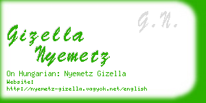 gizella nyemetz business card